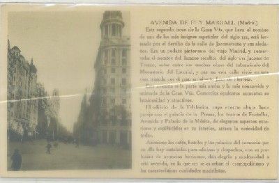 POSTAL ANTIGUA DE MADRID. AVENIDA DE PI Y MARGALL