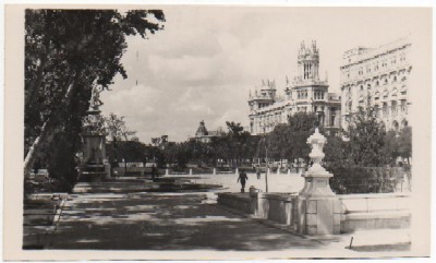 POSTAL DE MADRID. JARDINES DEL PASEO DEL PRADO Nº 122