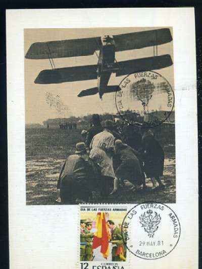 POSTAL DIA DE LAS FUERZAS ARMADAS 29-MAYO-1981