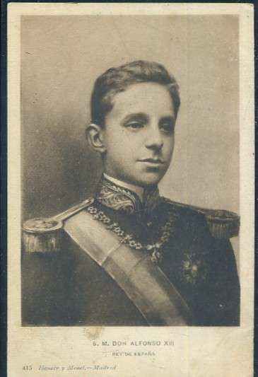 POSTAL DE S.M. EL REY ALFONSO XIII REY DE ESPAÑA