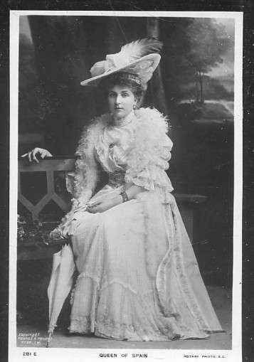 POSTAL MONARQUIA - QUEEN OF SPAIN