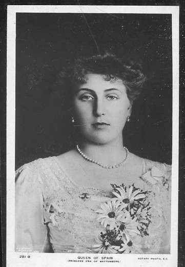 POSTAL MONARQUIA - QUEEN OF SPAIN PRINCESS ENA OF BATTENBEG