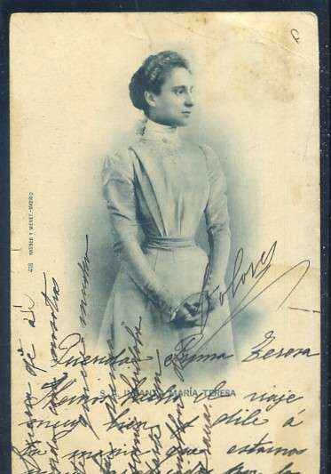 POSTAL MONARQUIA - INFANTA MARIA TERESA