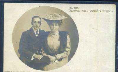 POSTAL SS.HM. ALFONSO XIII Y VICTORIA EUGENIA