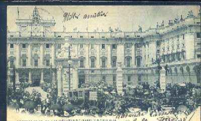 POSTAL CARROZA DE SS.AA. LAS INFANTAS DOÑA ISABEL Y DOÑA EULALIA