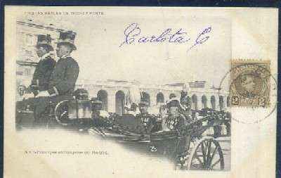 POSTAL FIESTAS REALES DE 1902 Nº 3  TERCERA PARTE PRINCIPES EXTRANJEROS EN MADRID