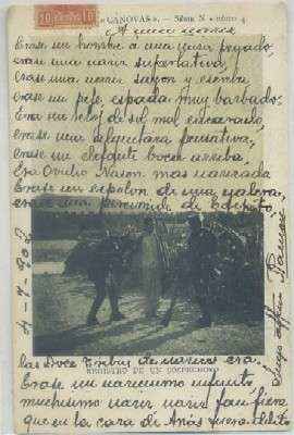 POSTAL MILITAR: REGISTRO DE UN SOSPECHOSO. COL CANOVA SERIE N Nº 4