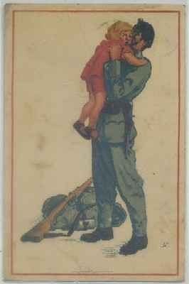 POSTAL MILITAR ILUSTRADA