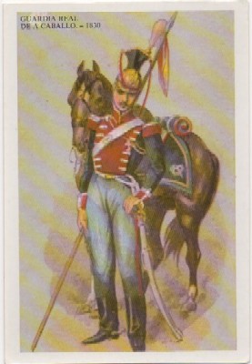 POSTAL MILITAR. GUARDIA REAL DE A CABALLO 1830
