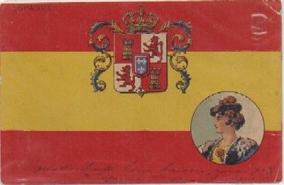 POSTAL MILITAR. BANDERA ESPAGNE