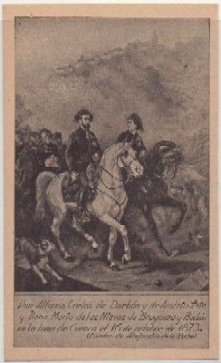 POSTAL MILITAR. DON ALFONSO CARLOS DE BORBON MONTA TORAITO