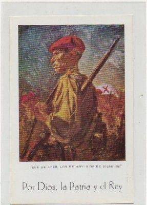 POSTAL MILITAR. CARLISTA. LOS DE AYER, LOS DE HOY, LOS DE SIEMPRE