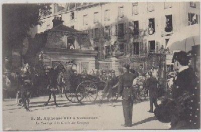 POSTAL MILITAR. S.M. D. ALPHONSE Xlll. A VERSAILLES