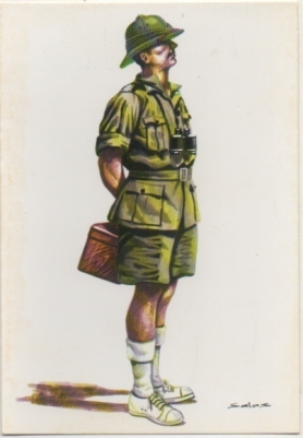 POSTAL UNIFORMES MILITARES. BRIGADA OBRERA Y TOPOGRÁFICA. SERVICIO EN GUINEA. ESPAÑA 1950 Nº39