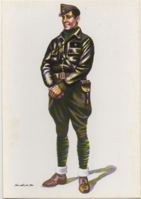 POSTAL UNIFORMES MILITARES. ALFEREZ PROVISIONAL DE INFANTERIA. ESPAÑA 1937 Nº 23