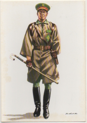 POSTAL UNIFORMES MILITARES. OFICILA DE MEHAL- LAS JALIFIANAS. ESPAÑA 1936 Nº 17