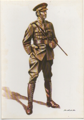 POSTAL UNIFORMES MILITARES. GENERAL DEL EJERCITO REPUBLICANO. ESPAÑA 1936 Nº 12