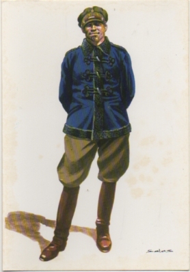 POSTAL UNIFORMES MILITARES. OFICIAL DE ARTILLERIA. ESPAÑA 1931-36 Nº 10
