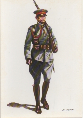 POSTAL UNIFORMES MILITARES. ALUMNA ACADEMIA GENERAL. ESPAÑA 1930 Nº 8