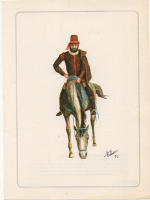 LAMINA MILITAR. REINADO DE FELIPE ll. HERRERUELO. COL. LINES. LAMINA Nº 13