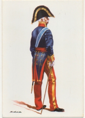 POSTAL UNIFORMES MILITARES SIGLO XlX. TENIENTE GENERAL UNIFORME DE GALA 1815
