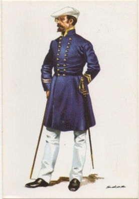 POSTAL UNIFORMES MILITARES SIGLO XlX. OFICIAL DE GUIAS DE TORTOSA 1833