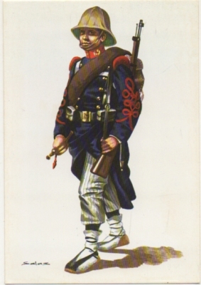 POSTAL UNIFORMES MILITARES SIGLO XX. CORNETA DE INFANTERIA EN LINEA INVIERNO 1909