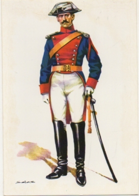 POSTAL UNIFORMES MILITARES SIGLO XX. GUARCIA CIVIL DE 1ª DE CABALLERIA 1915
