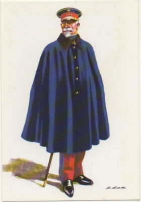 POSTAL UNIFORMES MILITARES SIGLO XX. GRAL. DE DIVISION. UNIFORME DE PASEO 1920