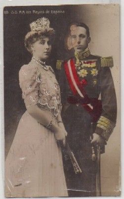 POSTAL DE S.S. M.M. LOS REYES DE ESPAÑA