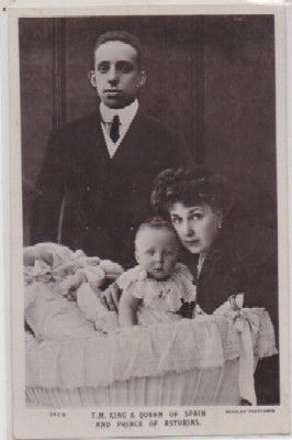 POSTAL DE THE KING & QUEEN OF SPAIN AND PRINCE OF ASTURIAS