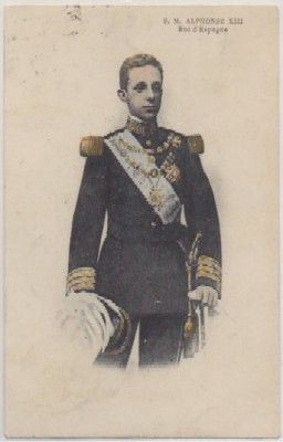 POSTAL DE ALPHONSE Xlll. ROI DE ESPAGNE