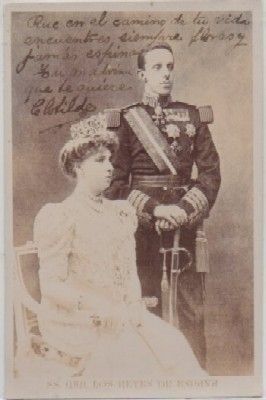 POSTAL DE S.S. M.M. REYES DE ESPAÑA