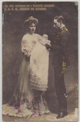 POSTAL DE S.S. M.M. D. ALFONSO Xlll y S.A.R. EL PRINCIPE DE ASTURIAS