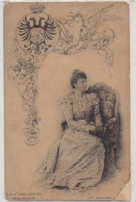 POSTAL DE S.M. MARIA CRISTINA REINA REGENTE