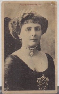 POSTAL DE PRINCESA ALEJANDRA DE TECK