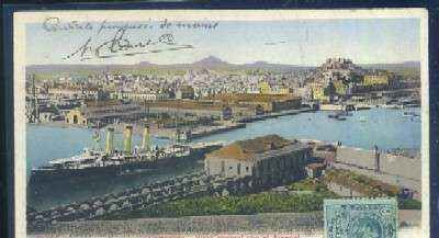 POSTAL ANTIGUA DE MURCIA - CARTAGENA VISTA GENERAL CON EL ARENAL