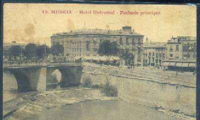 POSTAL ANTIGUA DE MURCIA - HOTEL UNIVERSAL FACHADA PRINCIPAL