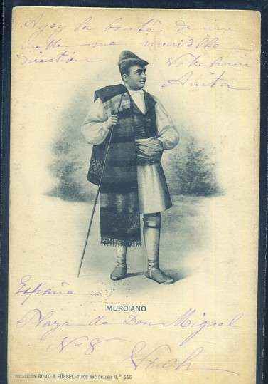 POSTAL ANTIGUA DE MURCIA - MURCIANO TIPOS Nº 555