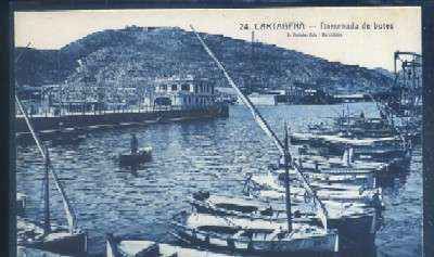 POSTAL ANTIGUA DE MURCIA - CARTAGENA DARSENA DE BOTES