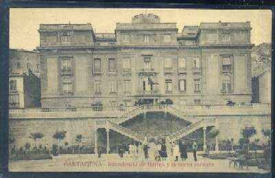 POSTAL ANTIGUA DE CARTAGENA - INTENDENCIA DE MARINA Y LA NUEVA ESCALERA