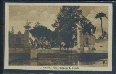 POSTAL ANTIGUA DE MURCIA - PORTADA DEL PASEO DEL MALECON Nº 12