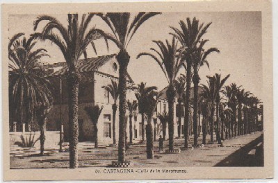 POSTAL ANTIGUA DE MURCIA. CARTAGENA. CALLE DE LA MAESTRANZA Nº 69