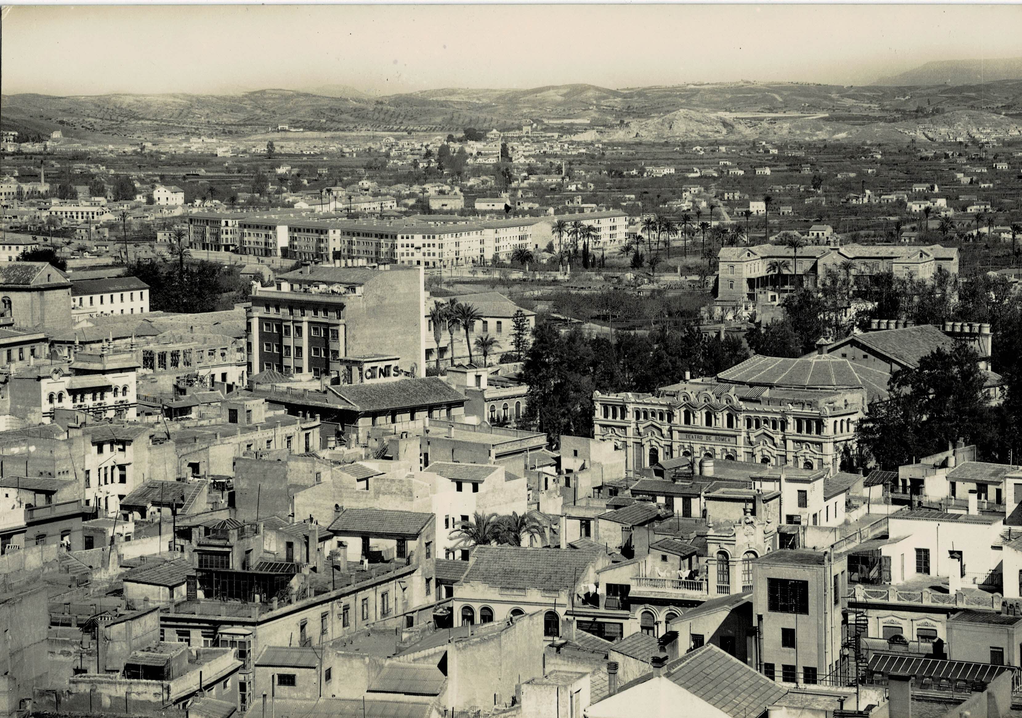 POSTAL MODERNA DE MURCIA. VISTA PANORAMICA