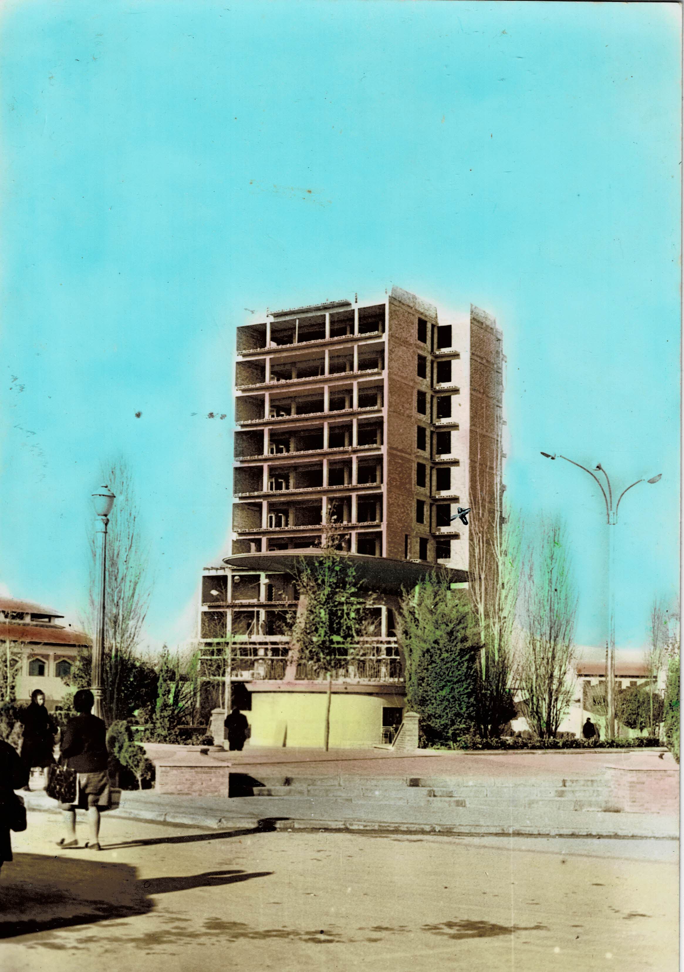POSTAL MODERNA DE MURCIA. PLAZA DE ESPAÑA Y TORRE DE CIEZA