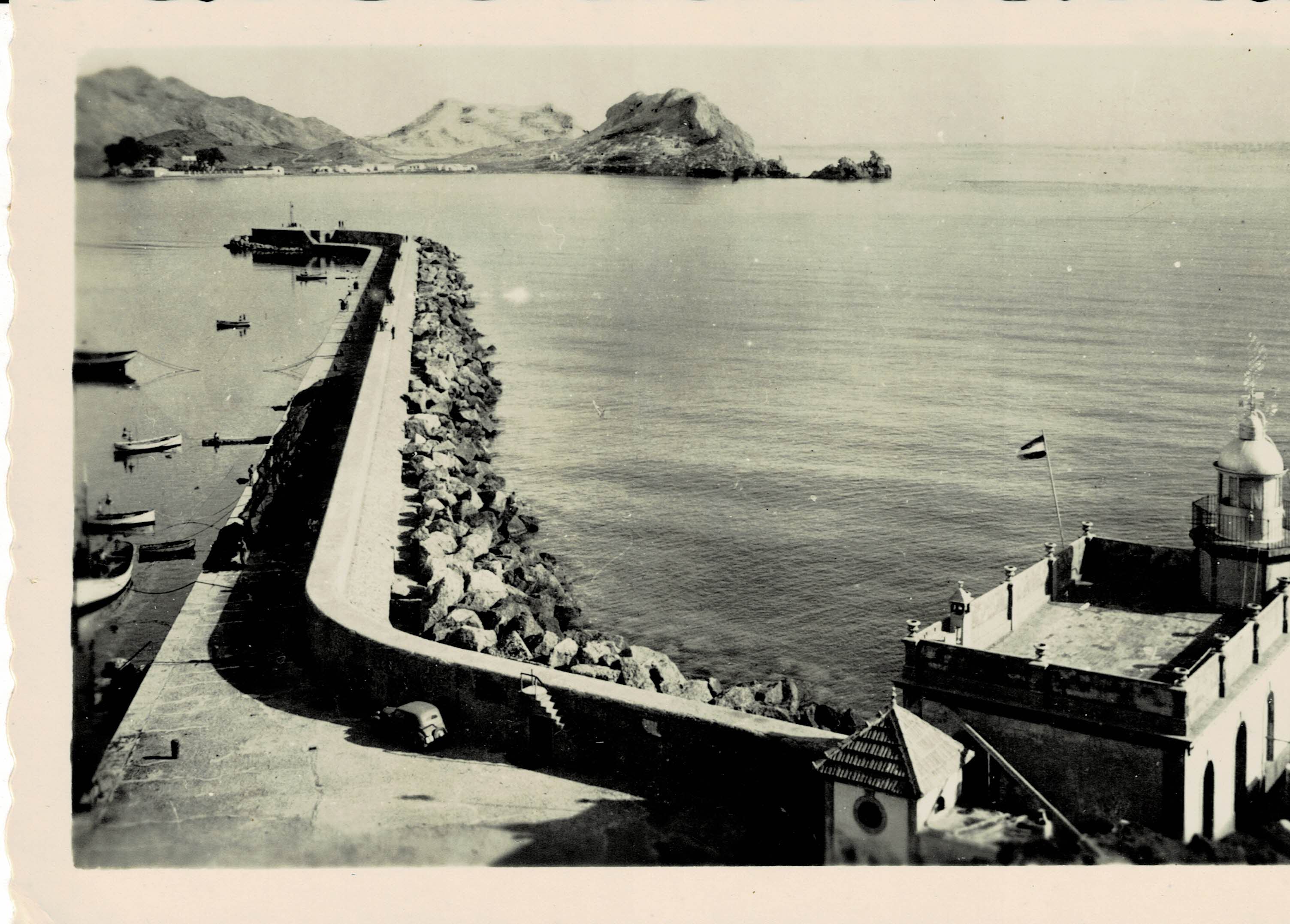 POSTAL MODERNA DE MURCIA. AGUILAS FARO Y ROMPEOLAS