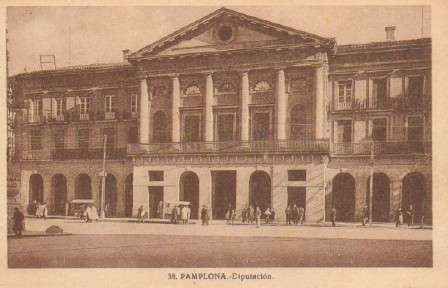 POSTAL ANTIGUA DE PAMPLONA. Nº 38. DIPUTACION