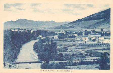 POSTAL ANTIGUA DE PAMPLONA. Nº 30. BARRIO ROCHAPEA.