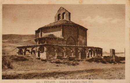 POSTAL ANTIGUA DE EUNATE. Nº 101. IGLESIA DE TEMPLARIOS (SIGLO XII).