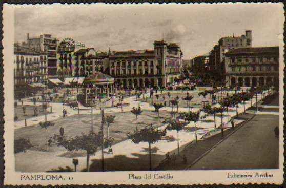 POSTAL DE PAMPLONA. Nº 11. PLAZA DEL CASTILLO.